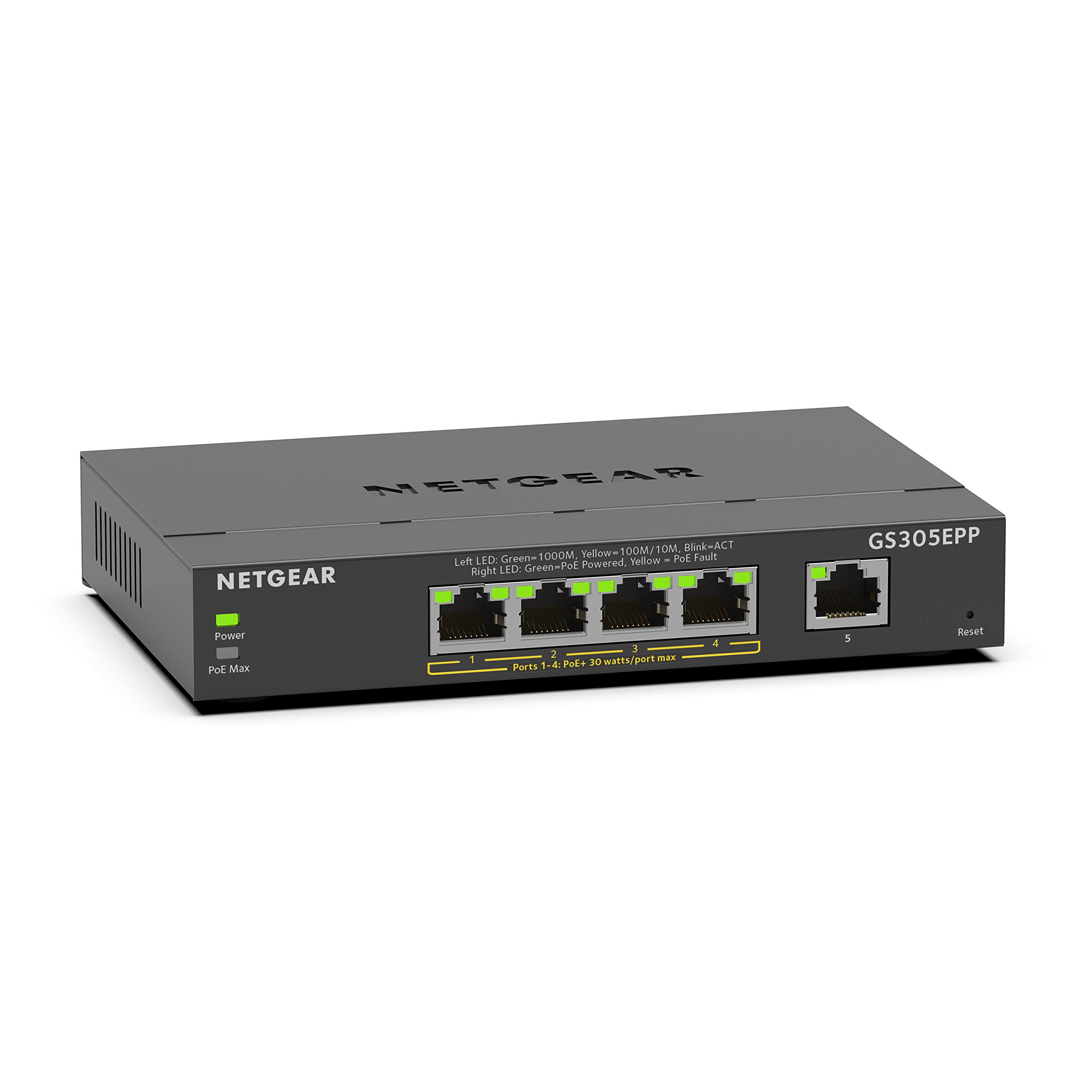 Amazon.com: NETGEAR 5 Port PoE Gigabit Ethernet Easy Smart Managed